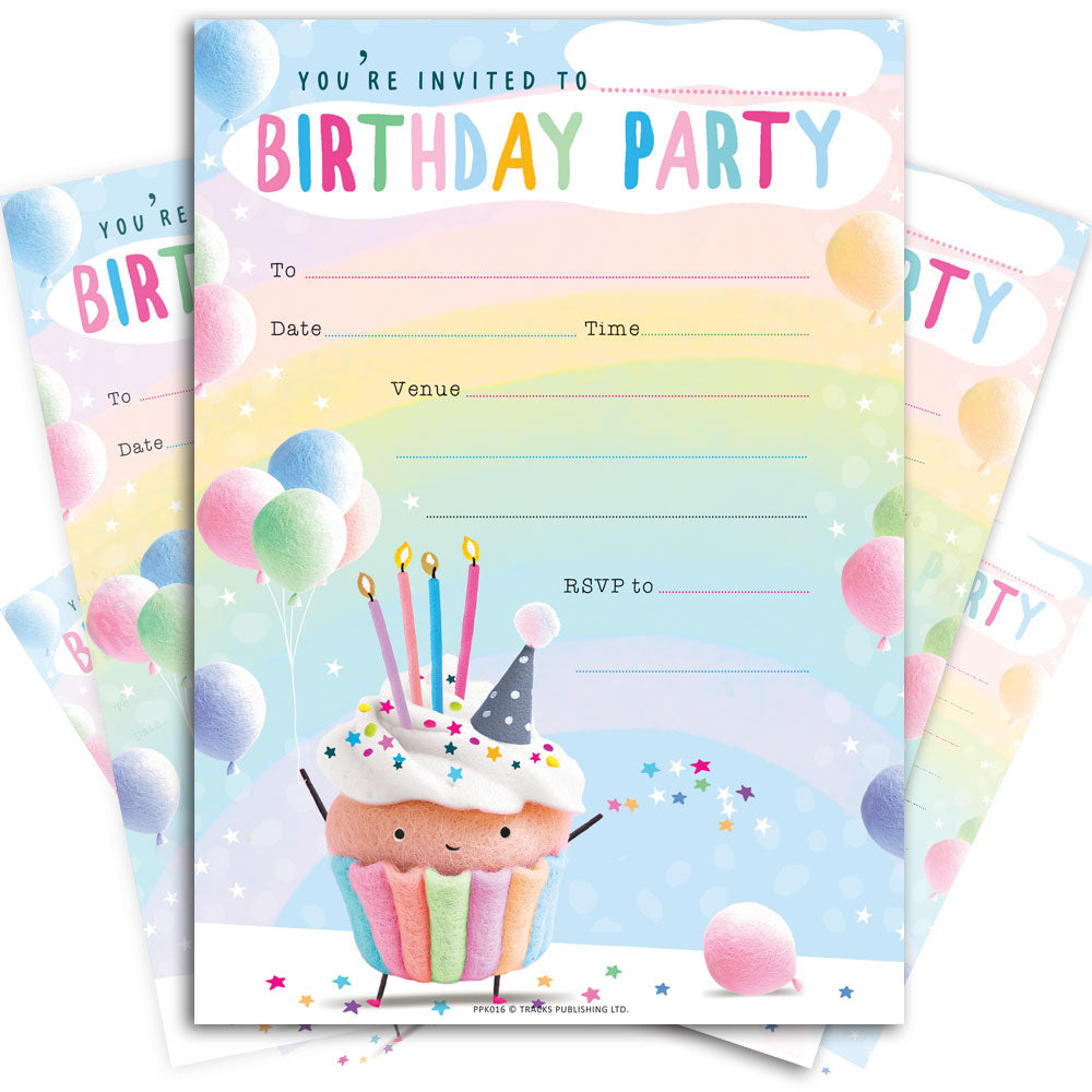 Get your party started with PPK016 - the perfect product for your upcoming birthday bash! These cute and playful cupcake birthday invites come in a set of 20 sheets, making it easy to invite all your friends and family. Don't let your invitations be boring, make a statement with PPK016!