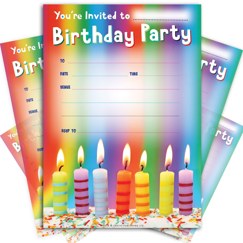 Invite your friends to a lit celebration with PPK018! This birthday party invite is like a candle - it'll light up the party. With 20 slips, you'll have plenty of room to fill in the details. Get ready to blow out the candles and party on!